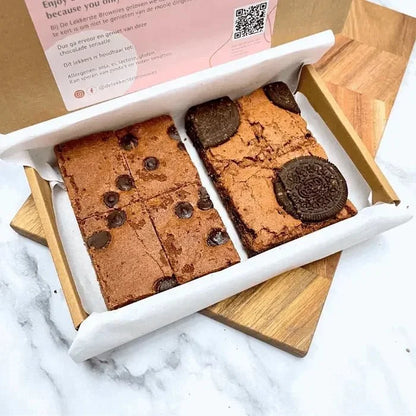 Brownies per post 8 stuks | Kies zelf 2 smaken
