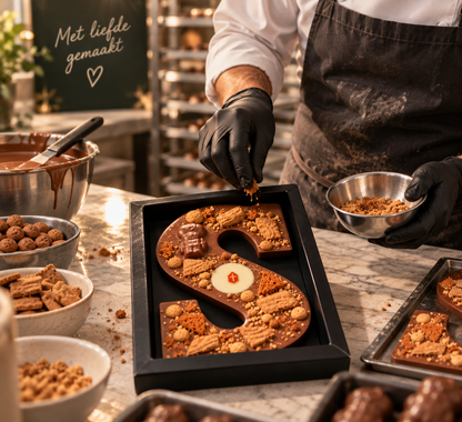 Luxe Chocoladeletter S | Kruijmer Speculaas | Melk | Topped | 200g
