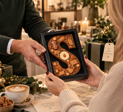 Luxe Chocoladeletter S | Kruijmer Speculaas | Melk | Topped | 200g