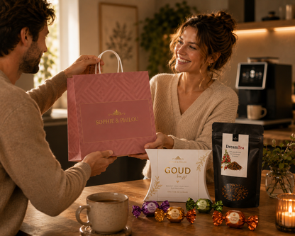 Dag van de Leraar Cadeau | Gondeldoosje met Dream Tea & Toffees