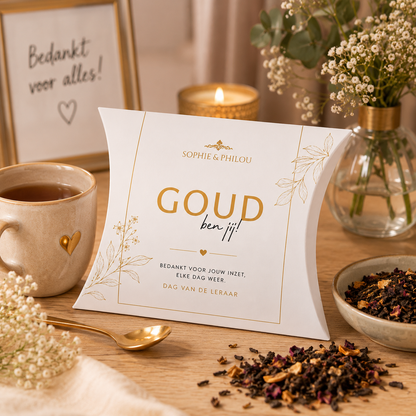 Dream Tea Dag van de Leraar Cadeau | Jij bent GOUD, bedankt!