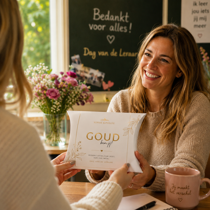 Dream Tea Dag van de Leraar Cadeau | Jij bent GOUD, bedankt!