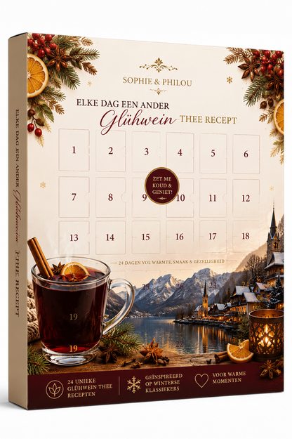 Sophie & Philou Glühwein Thee Adventskalender | 24 Dagen Winterse Thee & Recepten
