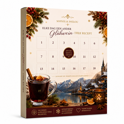 Sophie & Philou Glühwein Thee Adventskalender | 24 Dagen Winterse Thee & Recepten