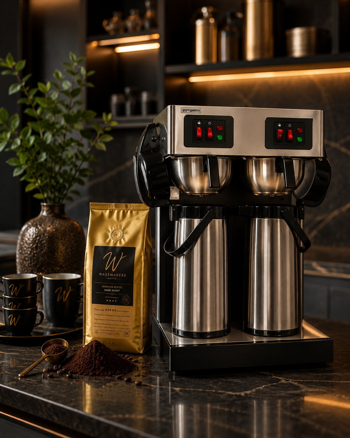 Gemalen koffie snelfiltermaling - productfoto