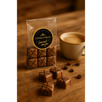 Charlotte Melk Karamel Blokje – Sophie & Philou Luxe Chocolade