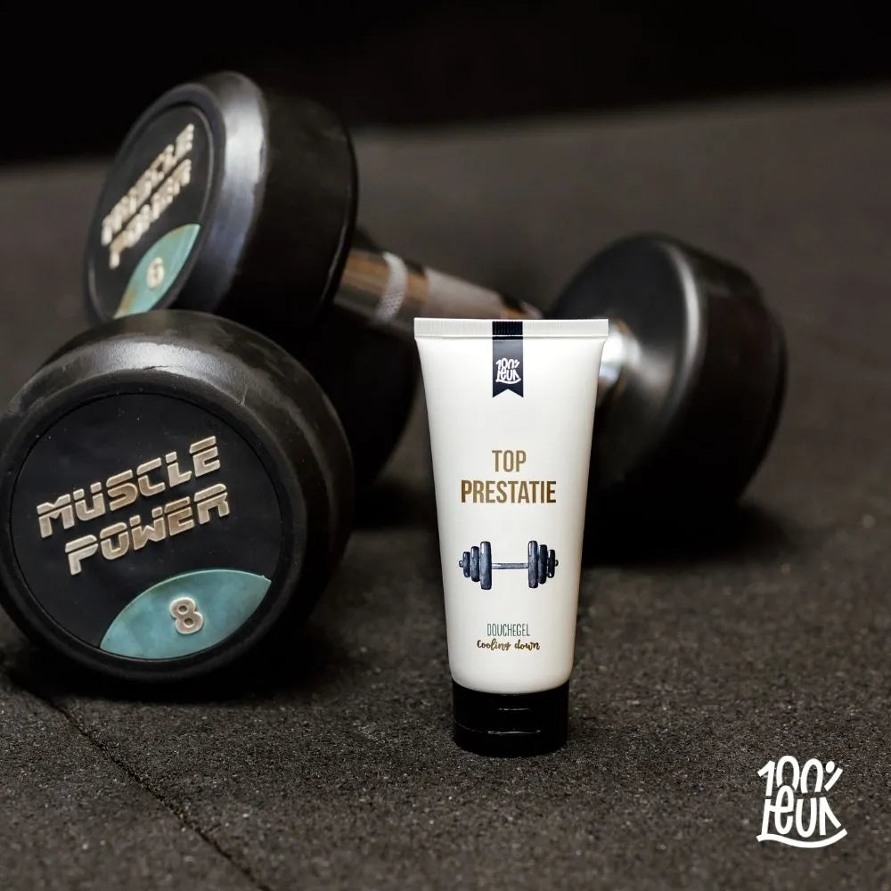 Kerstcadeaupakket Sweat Now Shine Later – Sportief & Verzorgend Geschenk