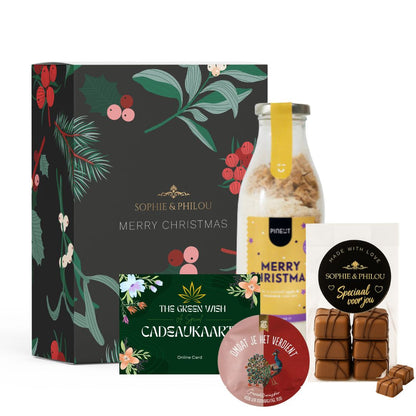 Merry Christmas Cake Cadeaupakket – Feestelijk, smaakvol en duurzaam
