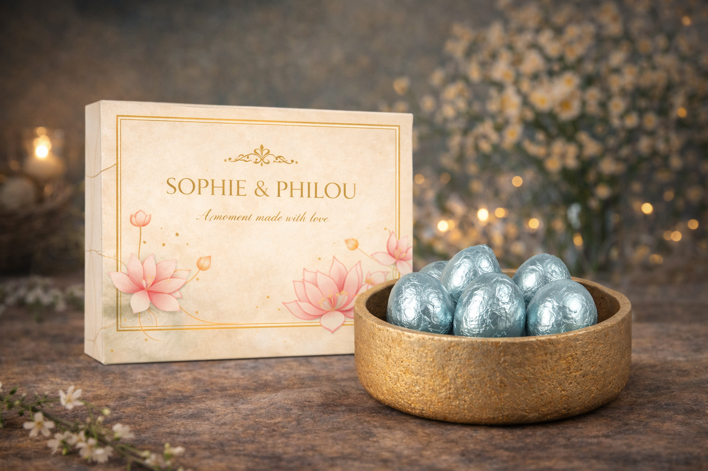 Sophie & Philou Little Easter Delights Luxe Paaseitjes Milk Lightblue