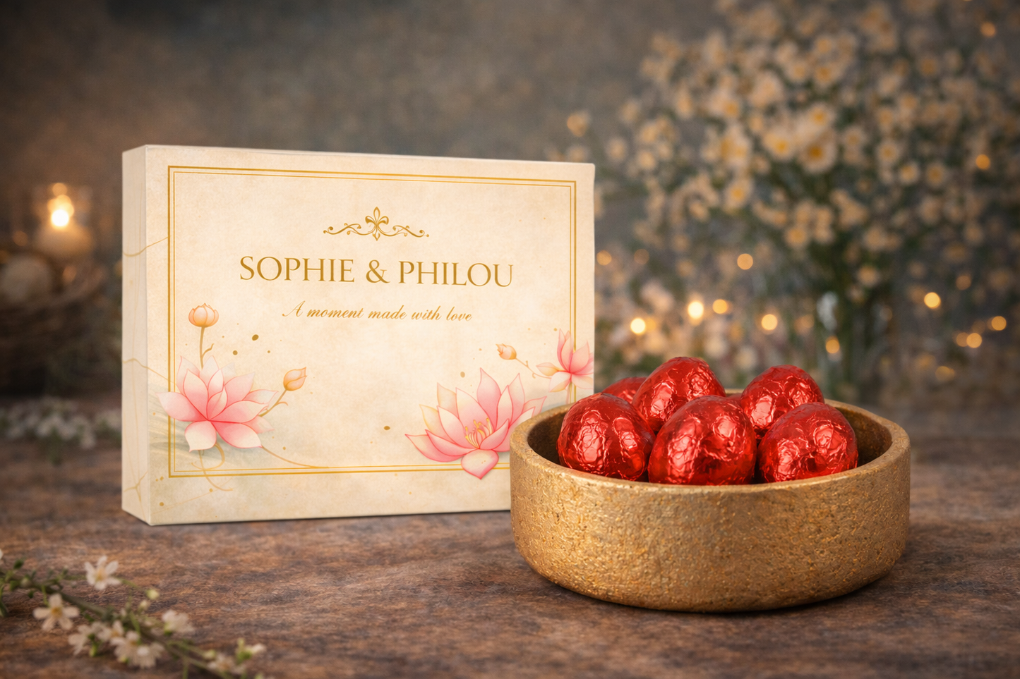 Sophie & Philou Little Easter Delights Luxe Paaseitjes Pure Red