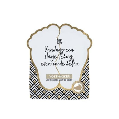 Voetenmasker - Vandaag een stapje terug, even in de relax
