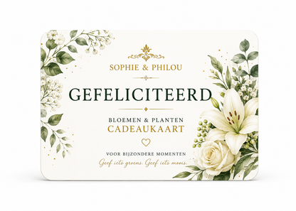 Sophie & Philou Bloemen & Planten Cadeaukaart | Groen Cadeau