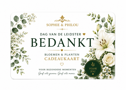 Sophie & Philou Bloemen & Planten Cadeaukaart | Groen Cadeau