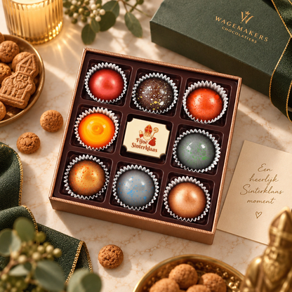 Sinterklaas Geschenkdoos Bonbons - bonbons uitgestald - Wagemakers Koffie, Thee & Cadeau