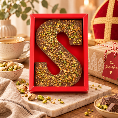 Letter S | Dubai Chocolate Letter | Crunchy Kadayif | MILK