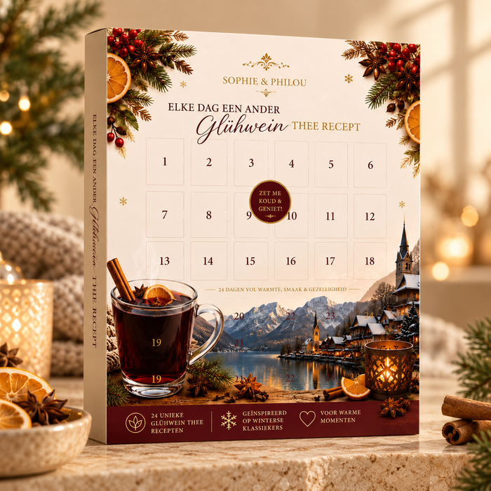 Sophie & Philou Glühwein Thee Adventskalender | 24 Dagen Winterse Thee & Recepten