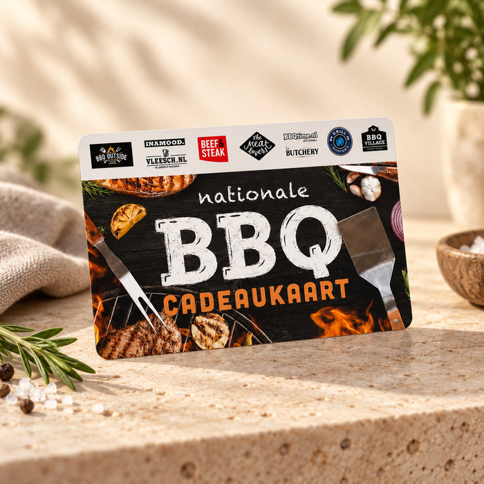 BBQ cadeaukaart voor vlees en vis
