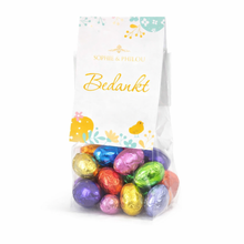 Sophie & Philou Bedankt Paaseitjes Mix 18 Luxe Chocolade Eitjes