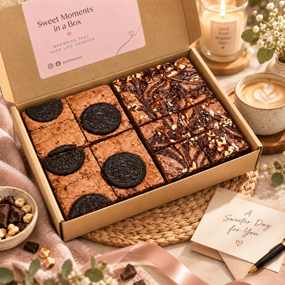 Browniebox 16 stuks | Kies zelf 2 smaken