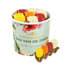 Sophie & Philou Dag van de Zorg Chocolade Tulpen Beker