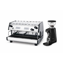 Espressomachine 2 pistons + koffiemolen