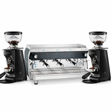 Professionele Espressomachine 3 pistons met 2 Koffiemolens
