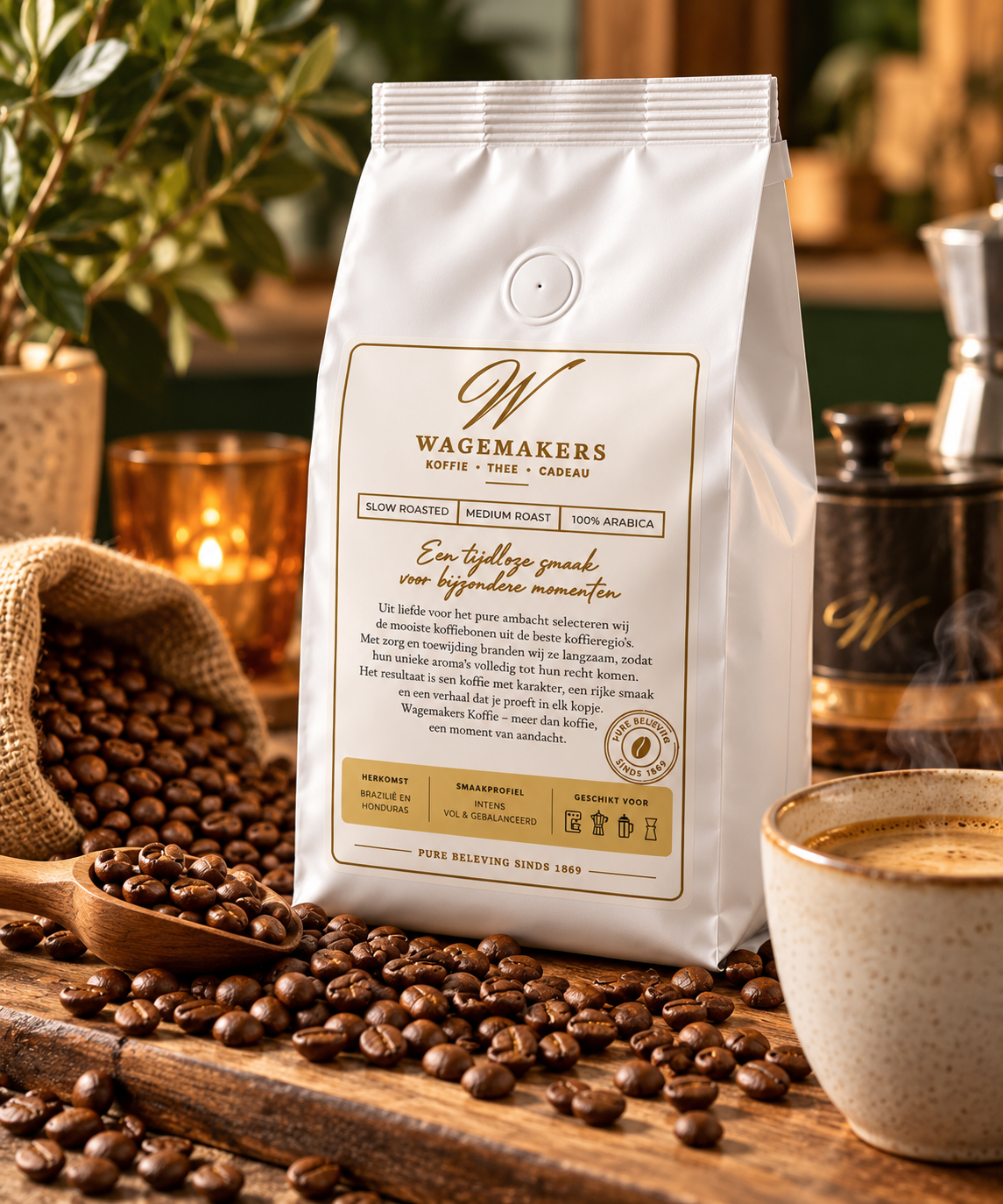 Wagemakers 100% Arabica Koffiebonen | Medium Roast | 250 gram