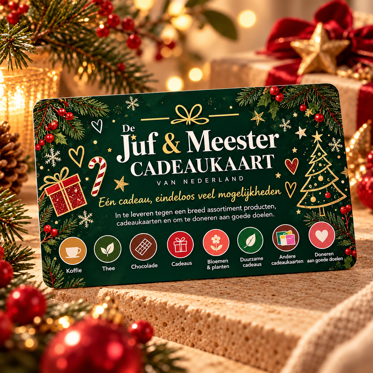 Juf & Meester Wagemakers 1001 Cadeaus Kaart - digitale cadeaukaart voor leraren en docenten