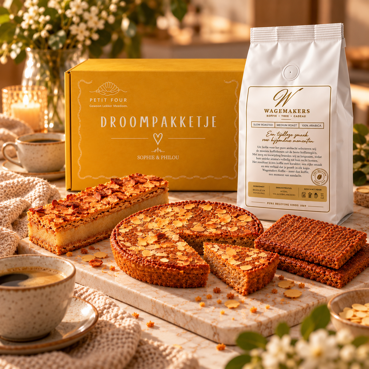 Bakkerij Petit Four glutenvrij speculaas met Sophie & Philou koffie