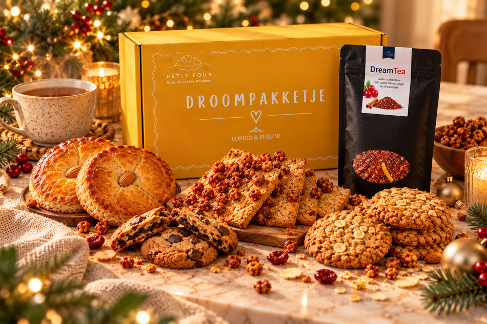Glutenvrij koeken cadeaupakket met thee
