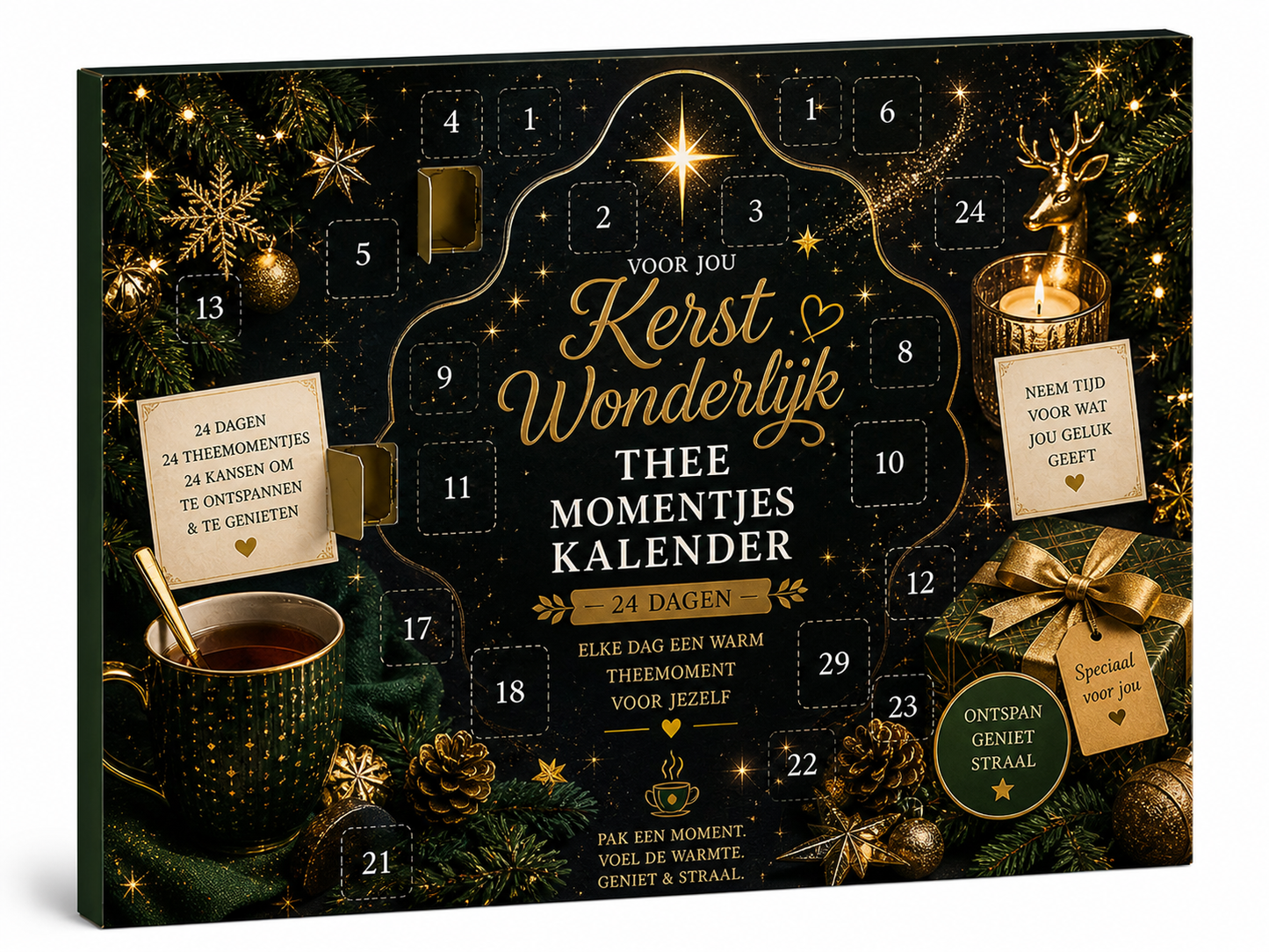 Kerst Wonderlijk Thee Momentjes Kalender 24 dagen magie