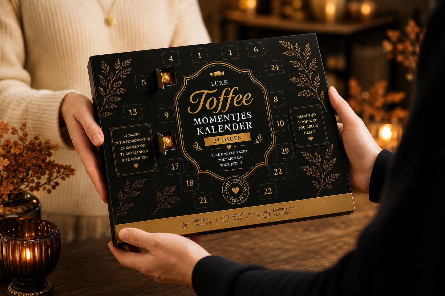 Luxe Toffee Momentjes Kalender 24 dagen puur genieten