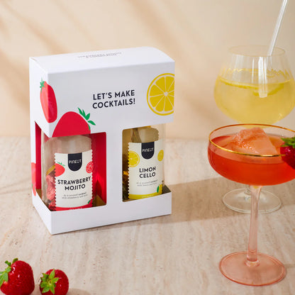 Pineut Cocktail | Giftpack | Strawberry Mojito & Limoncello BIO