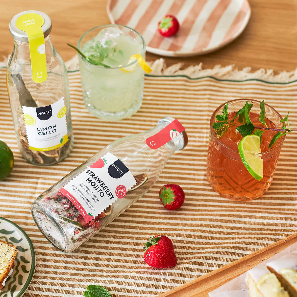 Pineut Cocktail | Giftpack | Strawberry Mojito & Limoncello BIO