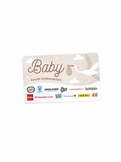 Geboorte Keuze Cadeaukaart voor ouders, babyshowers en kraamcadeaus