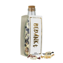 Momenten fles met toffees – Bedankt