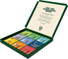 Cadeauverpakking 9-vaks Groen – Gevuld | Wagemakers Koffie – Thee – Cadeau met diverse soorten thee.