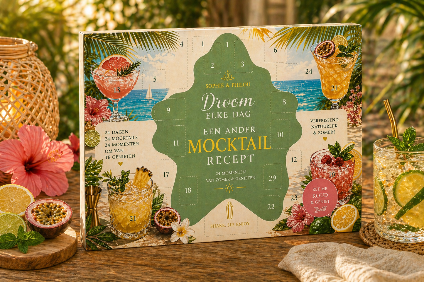 Mocktail Zomerkalender 24 Recepten Cadeau Zomer