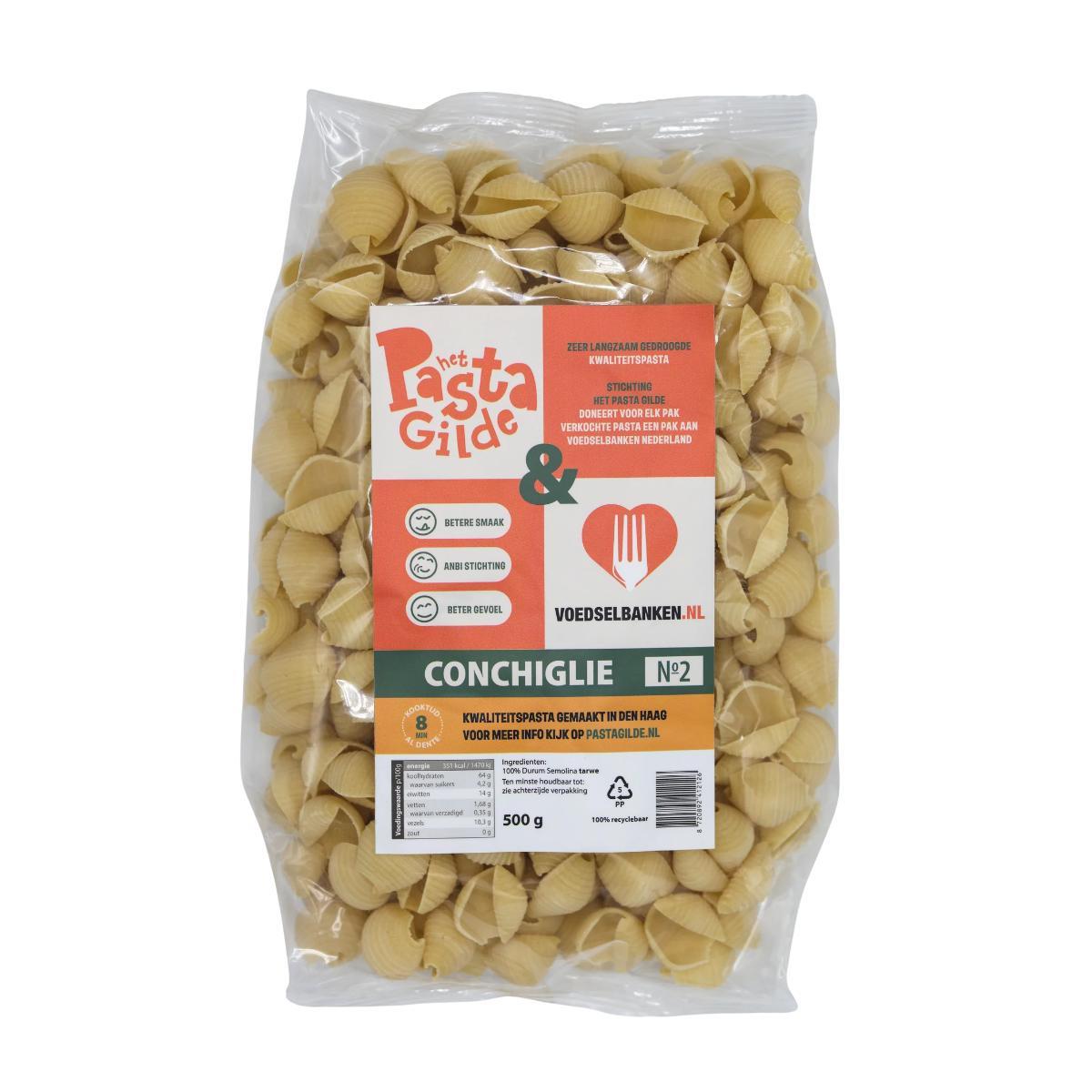 Pasta koken met impact | Conchiglie pasta (1+1 voor de Voedselbank)