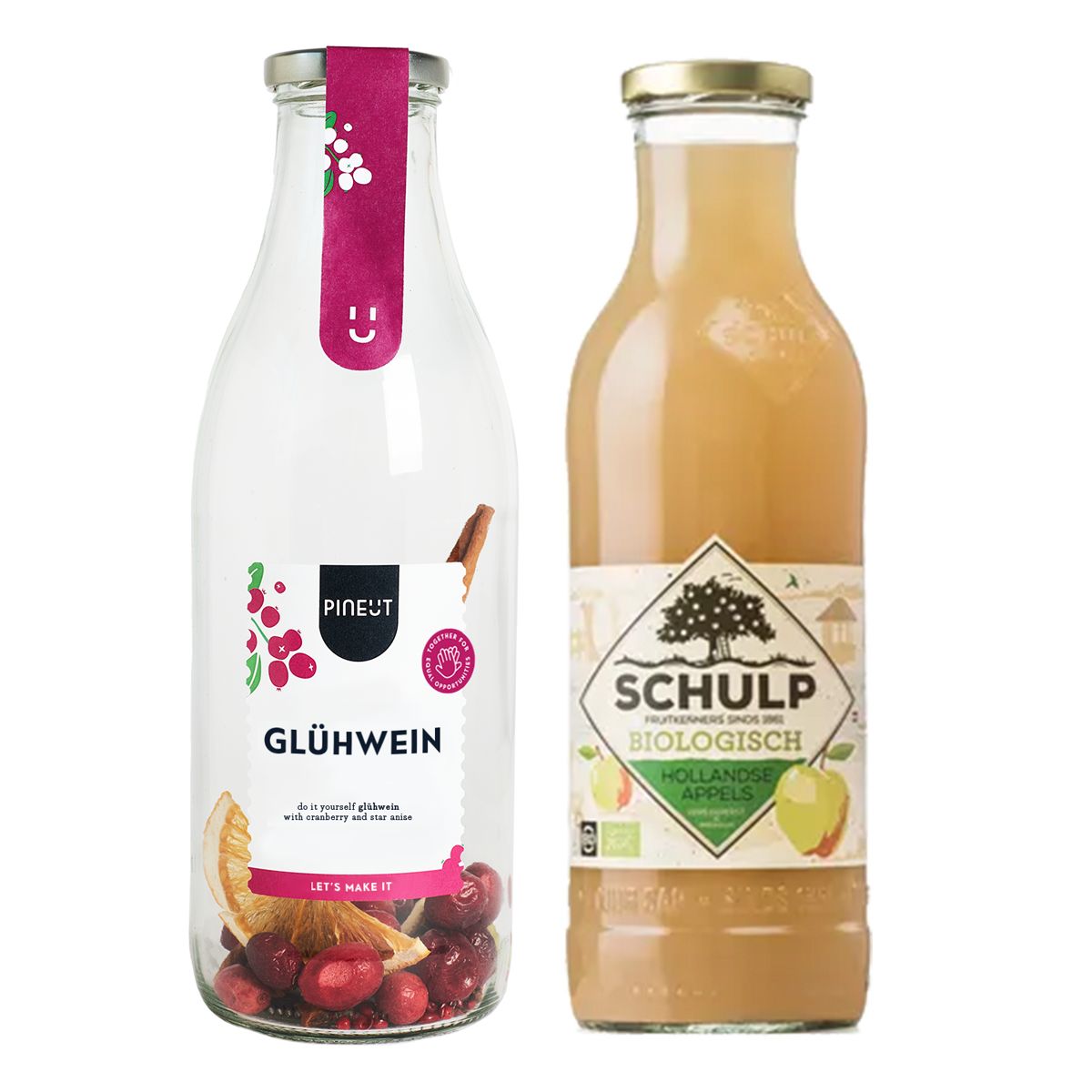 Glühwein & Schulp Appelsap BIO | Alcoholvrij
