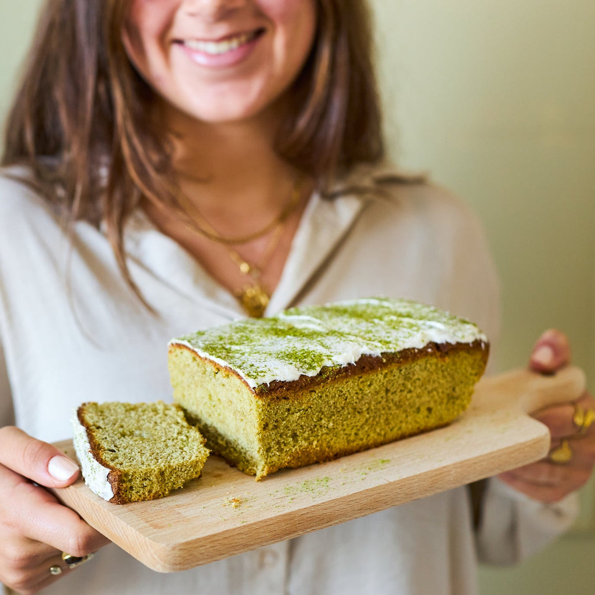 Matcha & Witte Chocolade Cake