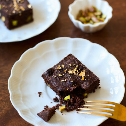 Brownies Dubai Gold | Pure Chocolade, Pistache & Specerijen