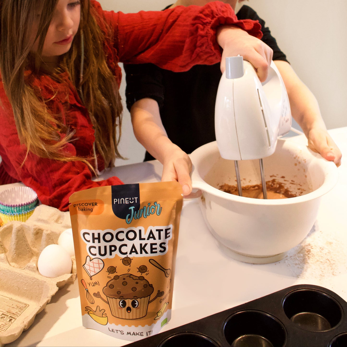 Chocolate cupcakes mix | Pineut Junior | BIO