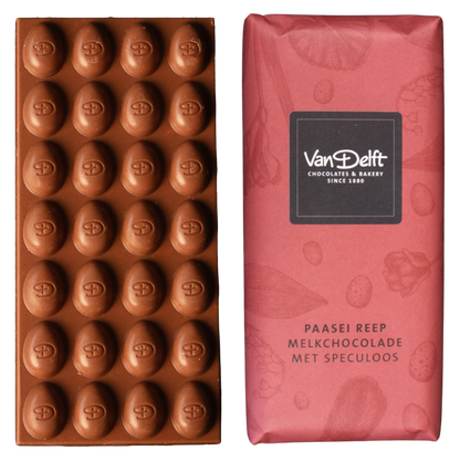 Paasei Reep Melkchocolade Met Speculoos