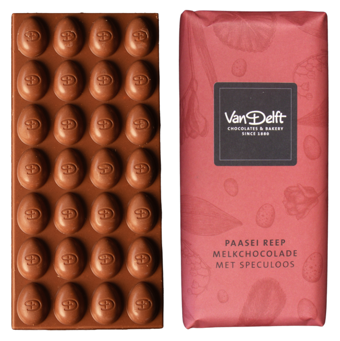 Paasei Reep Melkchocolade Met Speculoos