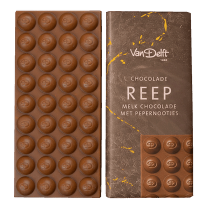Reep Melk Chocolade met Pepernootjes