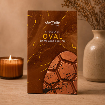 Chocolade Oval Hazelnoot Crunch