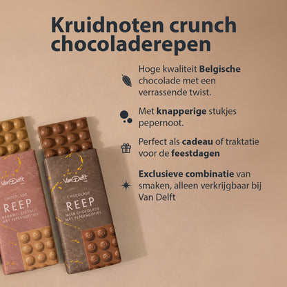 Reep Melk Chocolade met Pepernootjes