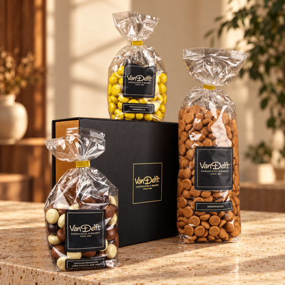 Cadeaupakket Sinterklaas met kruidnoten, chocolademix en limoncello