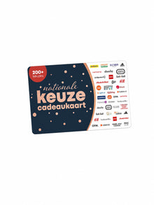 Alles-in-1 Keuze Cadeaukaart met keuze uit 250+ cadeaukaarten en goede doelen